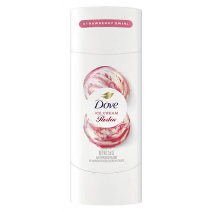 Dove Ice Cream Parlor Antiperspirant, Limited Edition - Strawberry Swirl