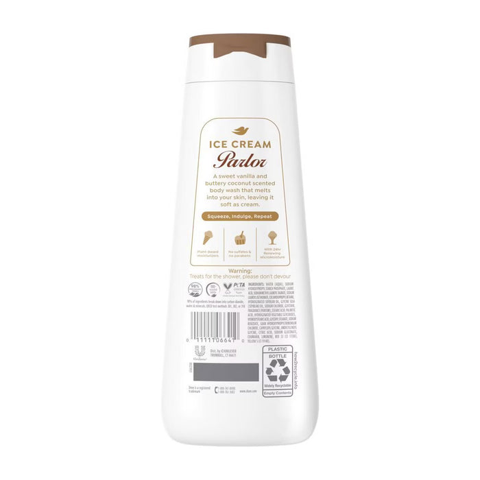 Dove Ice Cream Parlor Body Wash, Limited Edition - Coconut Vanilla
