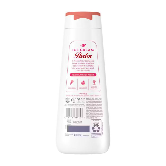 Dove Ice Cream Parlor Body Wash, Limited Edition - Strawberry Swirl