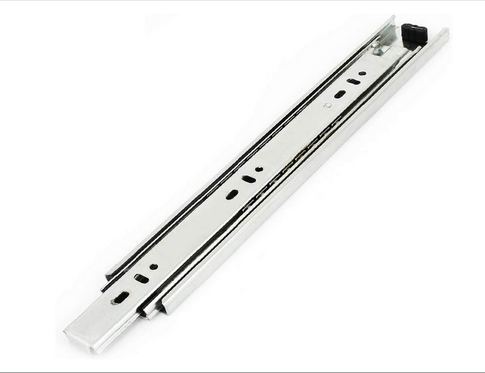 Drawer Rail Slide Rail Slideway Mute Three-Section Rail 25/30CM
