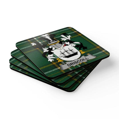 Personalized Family Crest Coasters Set Drink Coasters