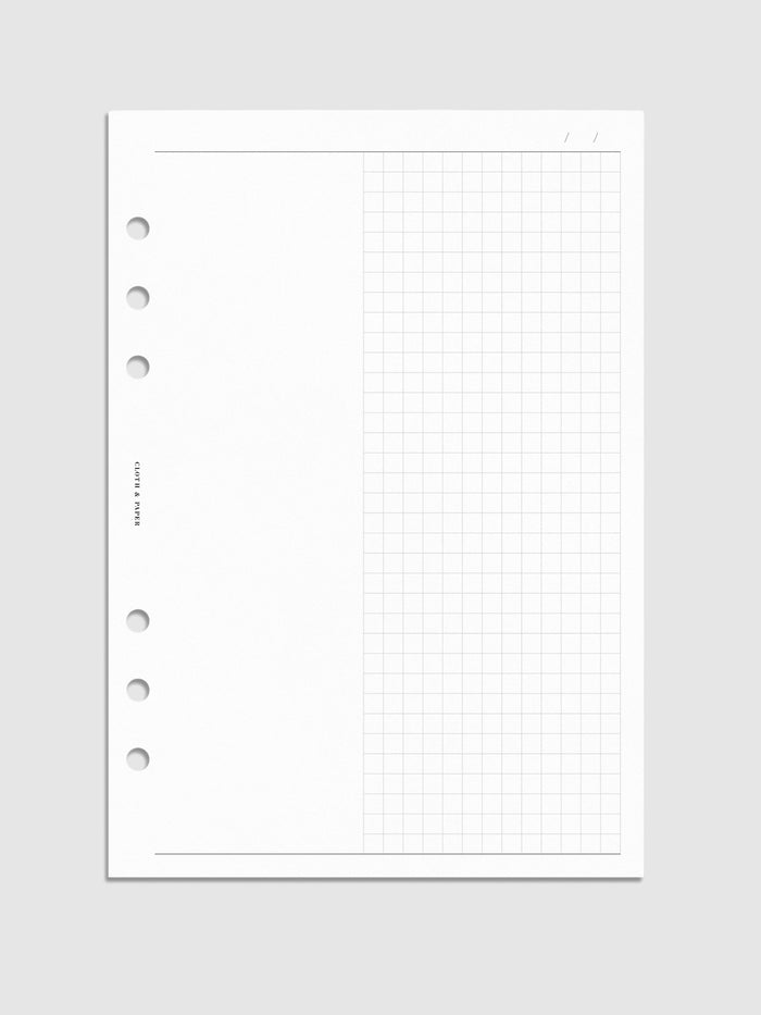 Digital mockup of insert in A5.