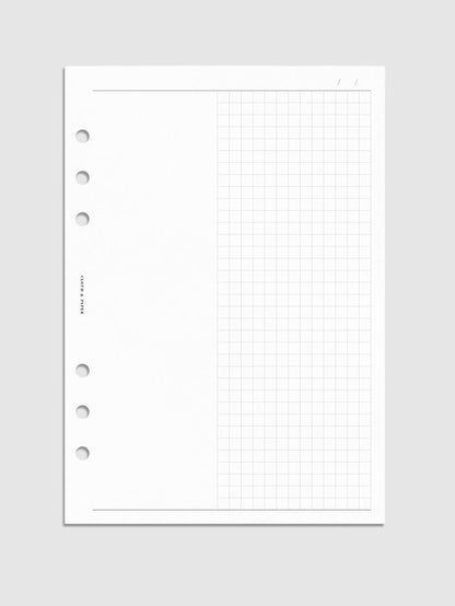 Digital mockup of insert in A5.