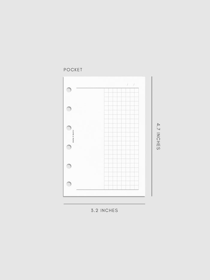 Digital mockup of insert in Pocket.