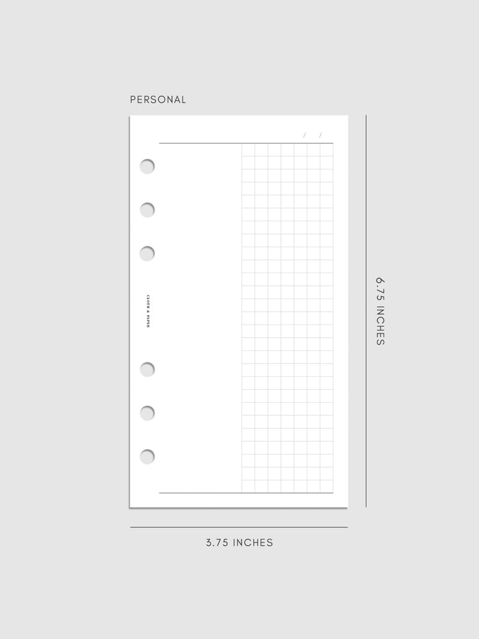 Digital mockup of insert in Personal.