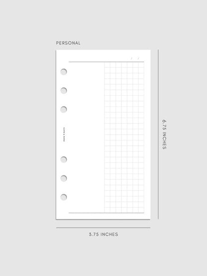 Digital mockup of insert in Personal.