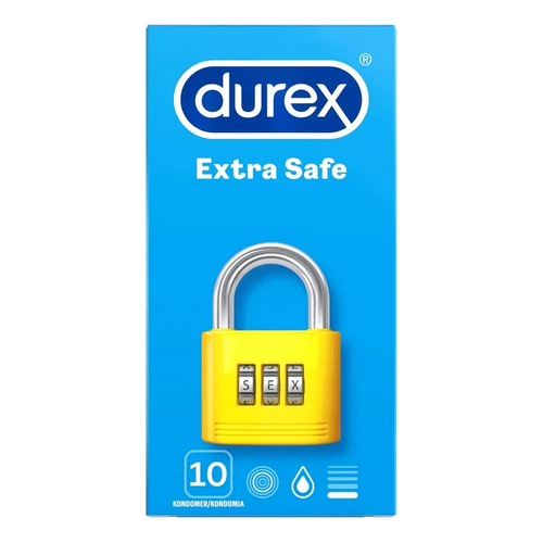 Durex Extra Safe kondomer 10-pakning