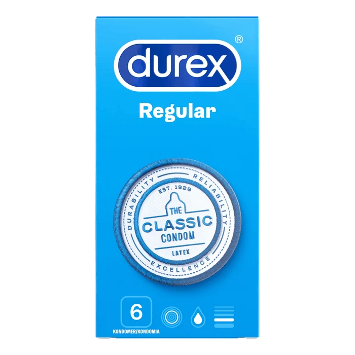 Durex Regular kondomer 6-pakning