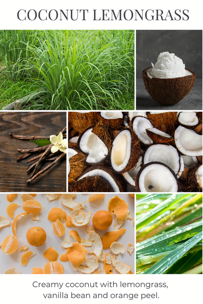 Eco Candle Company - 18oz eco candle COCONUT LEMONGRASS