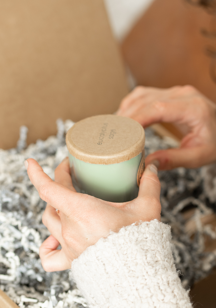 Eco Candle Company - 6oz eco candle EUCALYPTUS SAGE