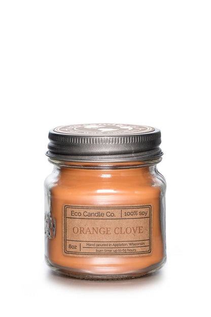 Eco Candle Company - 8oz mason ORANGE CLOVE
