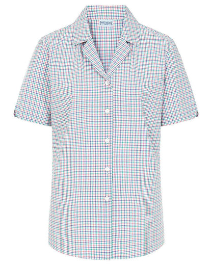 Eileen Checked Pure Cotton Short Sleeve Blouse - Image 3 - Country Collection