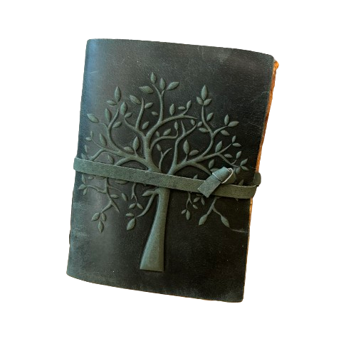 Embossed Leather Journal - Tree