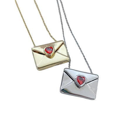Envelope Heart Necklace 🇬🇧