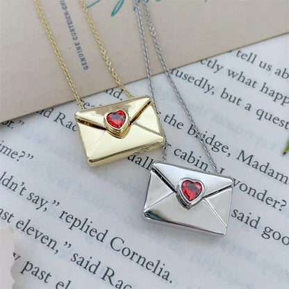 Envelope Heart Necklace 🇬🇧