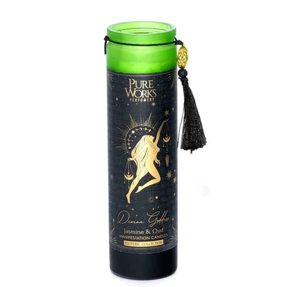 Esoteric- Divine Goddess Tall Candle - Jasmine & Oud