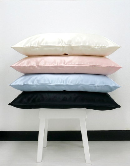 100% mulberry silk Essential PIllowslip with hidden zip closure available in a selection of colours