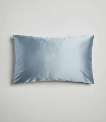 100% Pure Silk Essential Pillowslip with invisible zip closure in Angel Blue