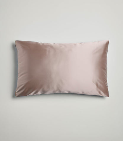 100% Pure Silk Essential Pillowslip with invisible zip closure in Dusky Pink