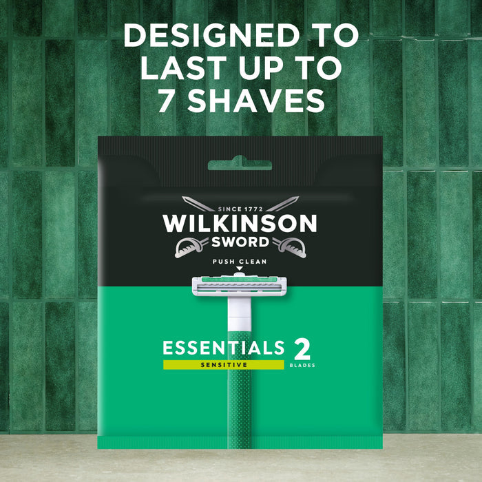 Essentials 2 Sensitive Disposable Razor - 10 pack
