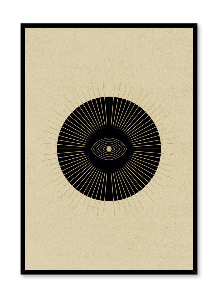 Celestial illustration poster by Opposite Wall with Eye of the Sun abstract art