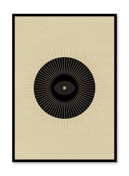 Celestial illustration poster by Opposite Wall with Eye of the Sun abstract art