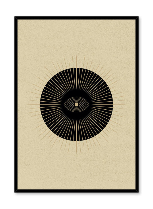 Celestial illustration poster by Opposite Wall with Eye of the Sun abstract art