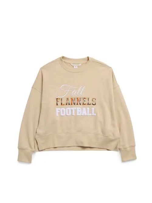 "Fall, Flannels, Football" Relaxed Sweatshirt