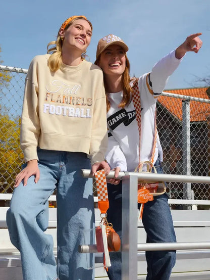 "Fall, Flannels, Football" Relaxed Sweatshirt