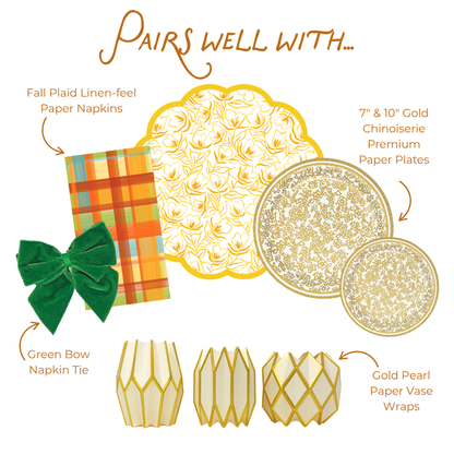 Fall Plaid Paper Guest Towel Napkins