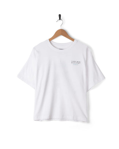 Fierce Mind Womens Short Sleeve T-Shirt In White