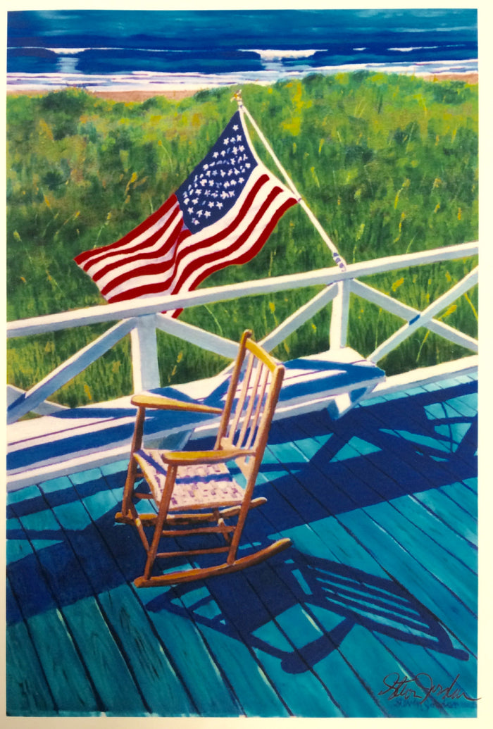 Flag and Chair