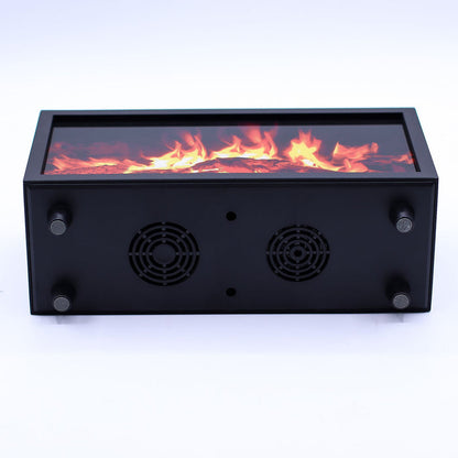 Flame Effect Aroma Diffuser with Birdsound - Black USB - Colour Change 🇬🇧
