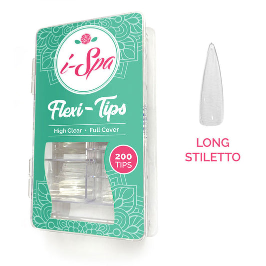 Flexi Tips | Full cover | Long Stiletto 200's