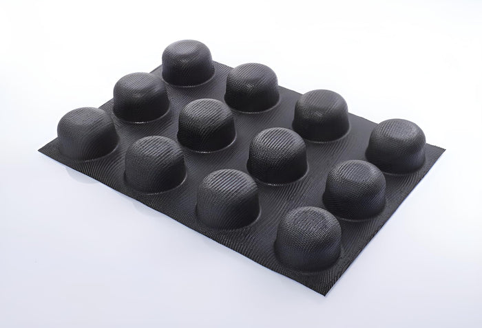 Flexipan - Round Cylinder Silicone Mold 24 Forms - 4.43 oz each