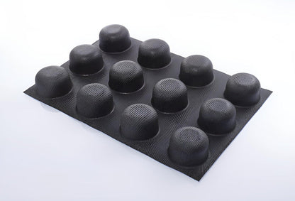 Flexipan - Round Cylinder Silicone Mold 24 Forms - 4.43 oz each