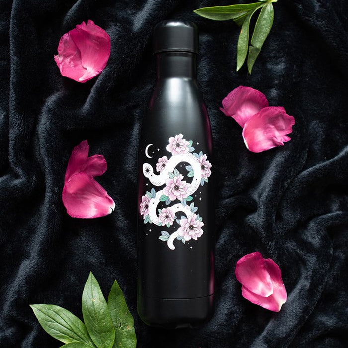 Floral Snake Metal Water Bottle 🇬🇧