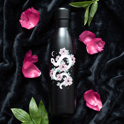 Floral Snake Metal Water Bottle 🇬🇧