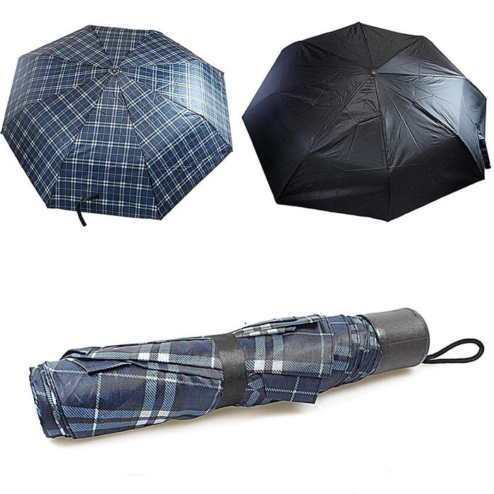 Folding Umbrella Lightweight Everyday Rain Umbrella Assorted Designs 🇬🇧