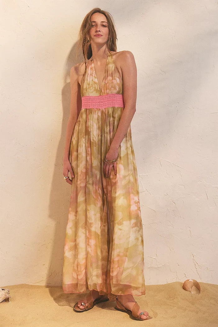 Free People Ultraviolet Haze Jumpsuit (Blush Meadow)