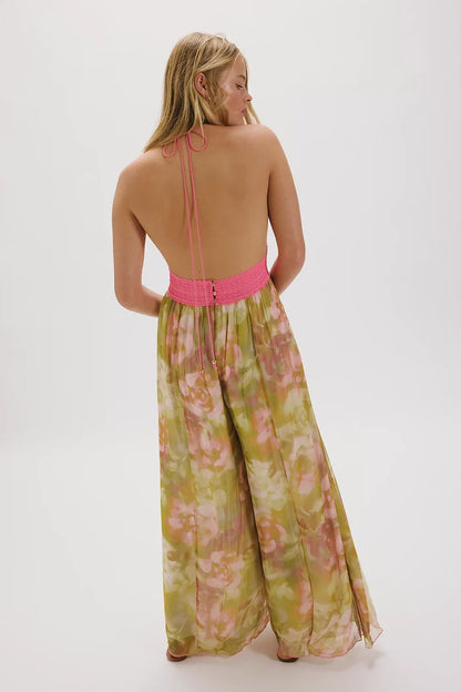Free People Ultraviolet Haze Jumpsuit (Blush Meadow)
