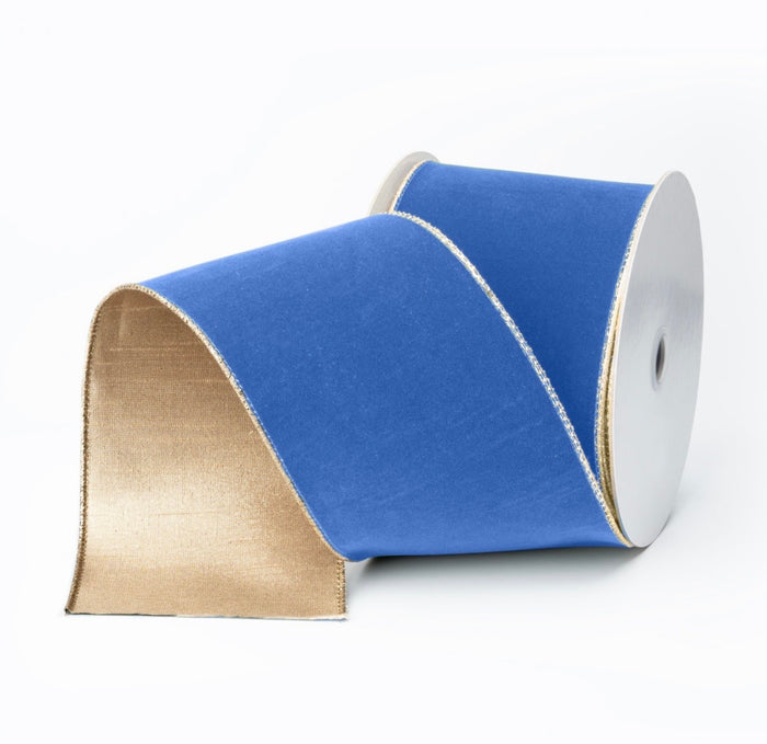 French Blue Velvet Ribbon