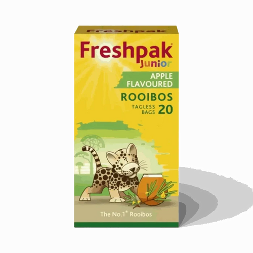 Freshpak Junior Rooibos Tea Apple Flavour 20 tagless teabags for children caffeine free
