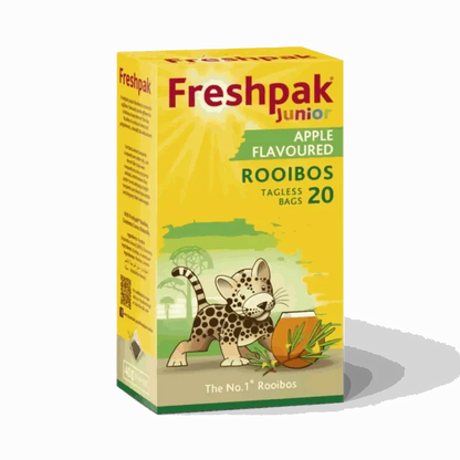 Freshpak Junior Rooibos Tea Apple Flavour 20 tagless teabags for kids caffeine-free antioxidant-rich