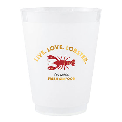 Frost Cups - Live Love Lobster