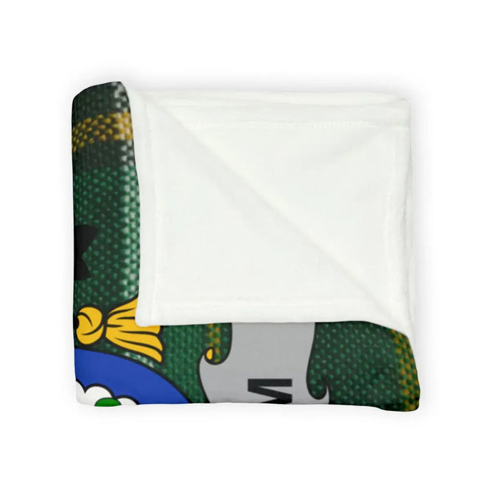 Cozy Soft Green Print Throw Blanket for All Seasons