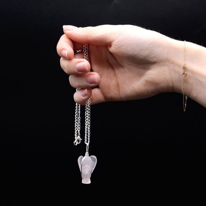 Gemstone Guardian Angel Pendant - Amethyst 🇬🇧