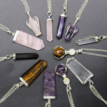 Gemstone Guardian Angel Pendant - Amethyst 🇬🇧