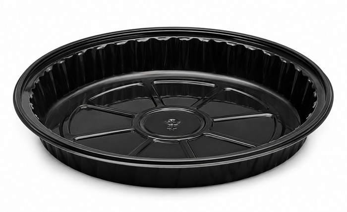 Genpak - 8" Round Bake N Shallow Cake Tray, 200/Cs - 55RO8S