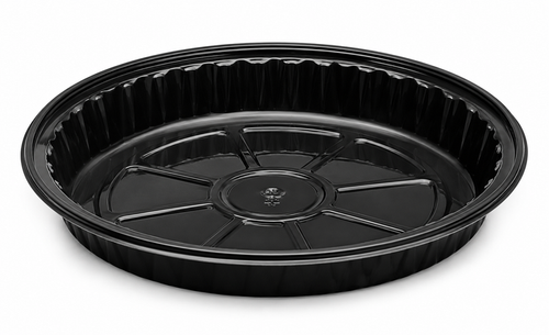 Genpak - 8" Round Bake N Shallow Cake Tray, 200/Cs - 55RO8S